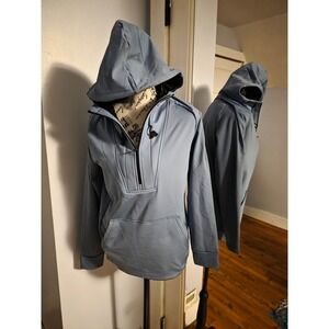UNRL Crossover Half-Zip Hoodie Storm Blue XS New With Tags